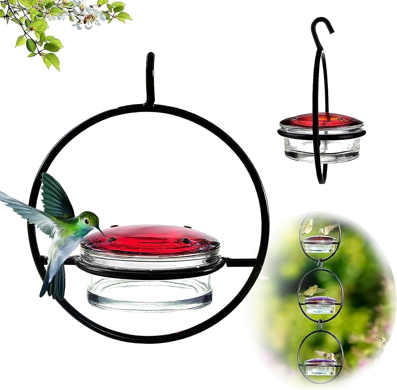 REPEDO Hummingbird Feeders for Outdoors Hanging Ant & Bee