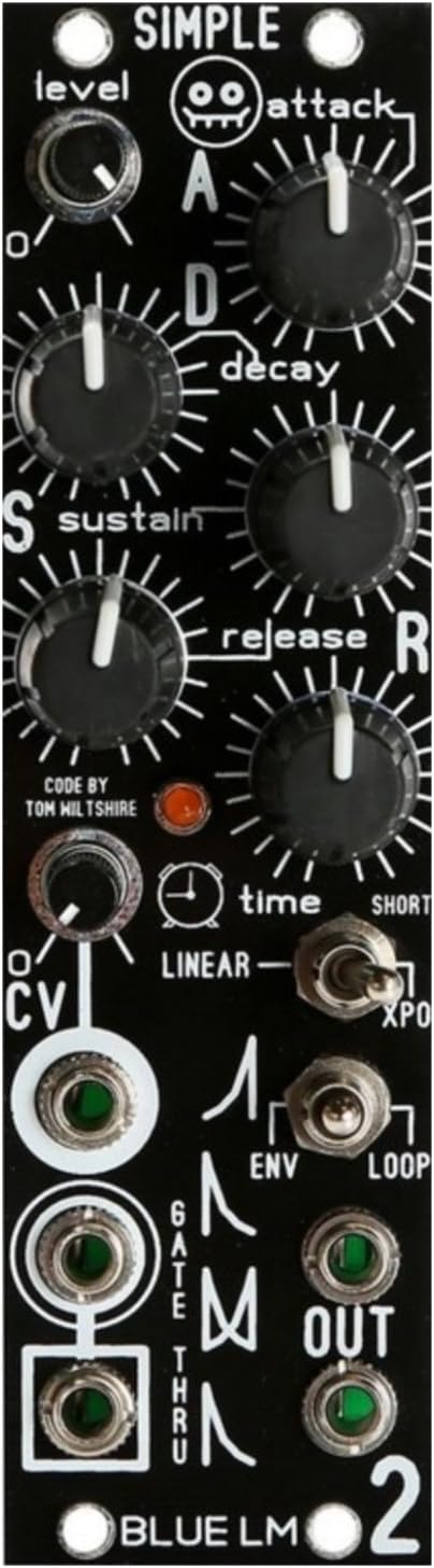 Blue Lantern Simple ADSR Looping Envelope Gen2 Eurorack Module