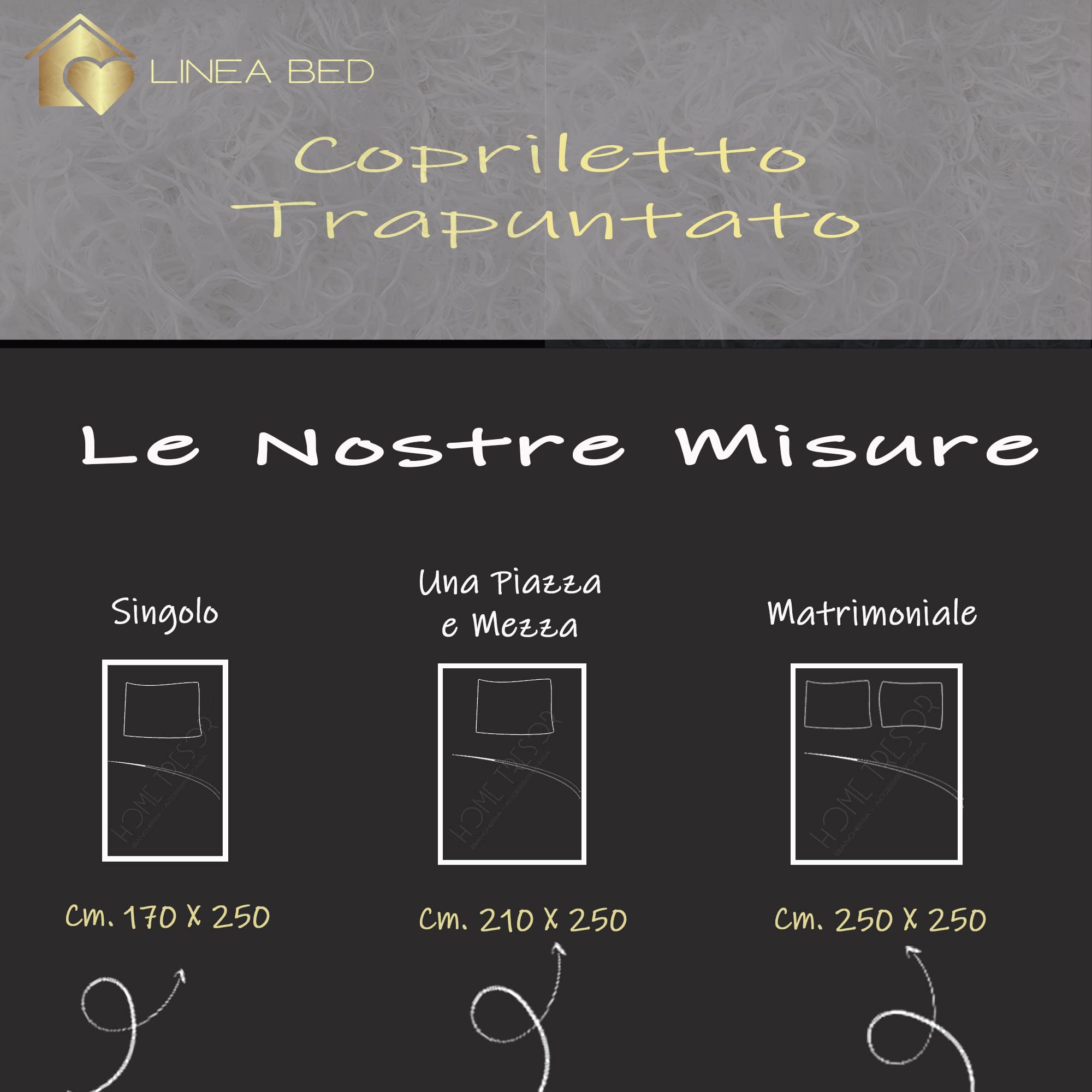 Home Tresor - Copriletto Matrimoniale Primaverile Estivo | Trapuntino Quilt Leggero 100 gr/mq | Copriletto 2 Piazze Fantasie Moderne Ampia Misura cm. 250 x 250 Kristal Blue 9