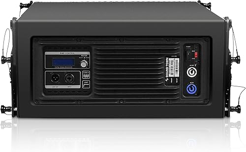 Miniatura 4 de Sound Town Serie ZETHUS - Sistema de altavoces de matriz lineal bidireccional amplificado de 10" con driver de compresión de titanio, negro