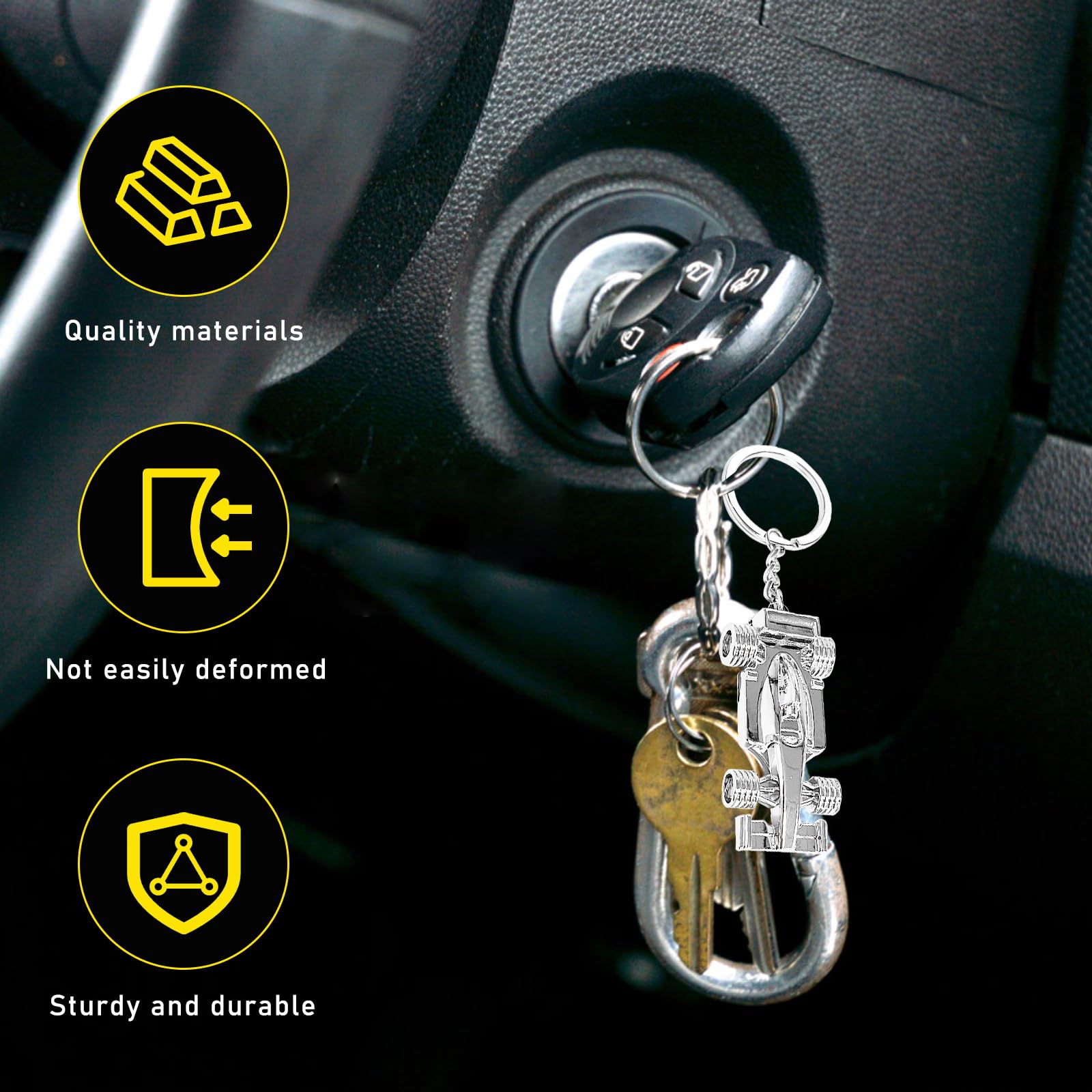 Snapklik.com : Suvnie F1 Race Car Keychain, Party Favor Auto Keyring ...
