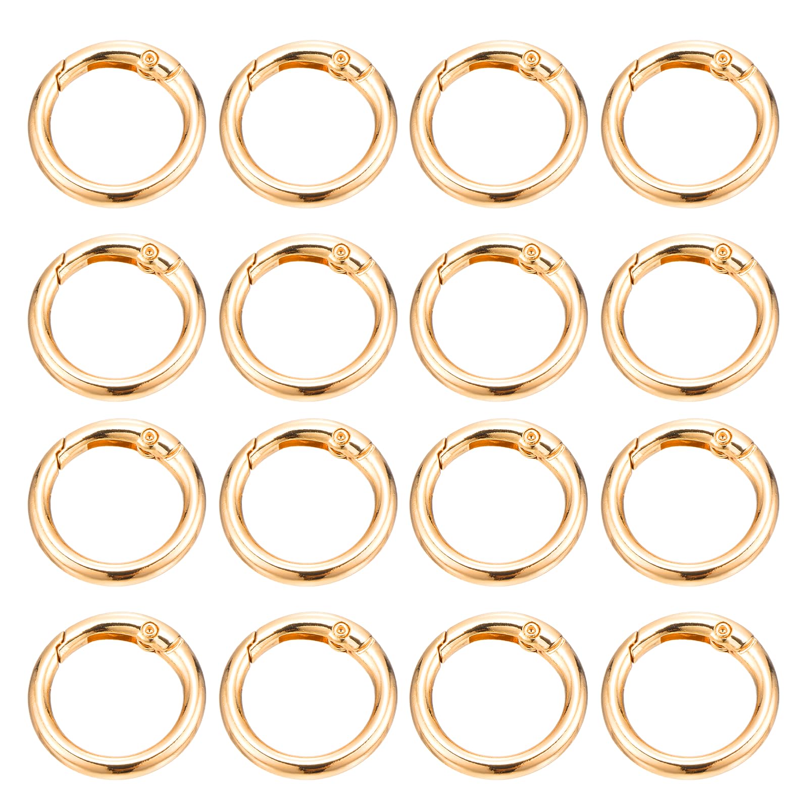 PATIKIL 16 Pcs Metal Spring O Rings