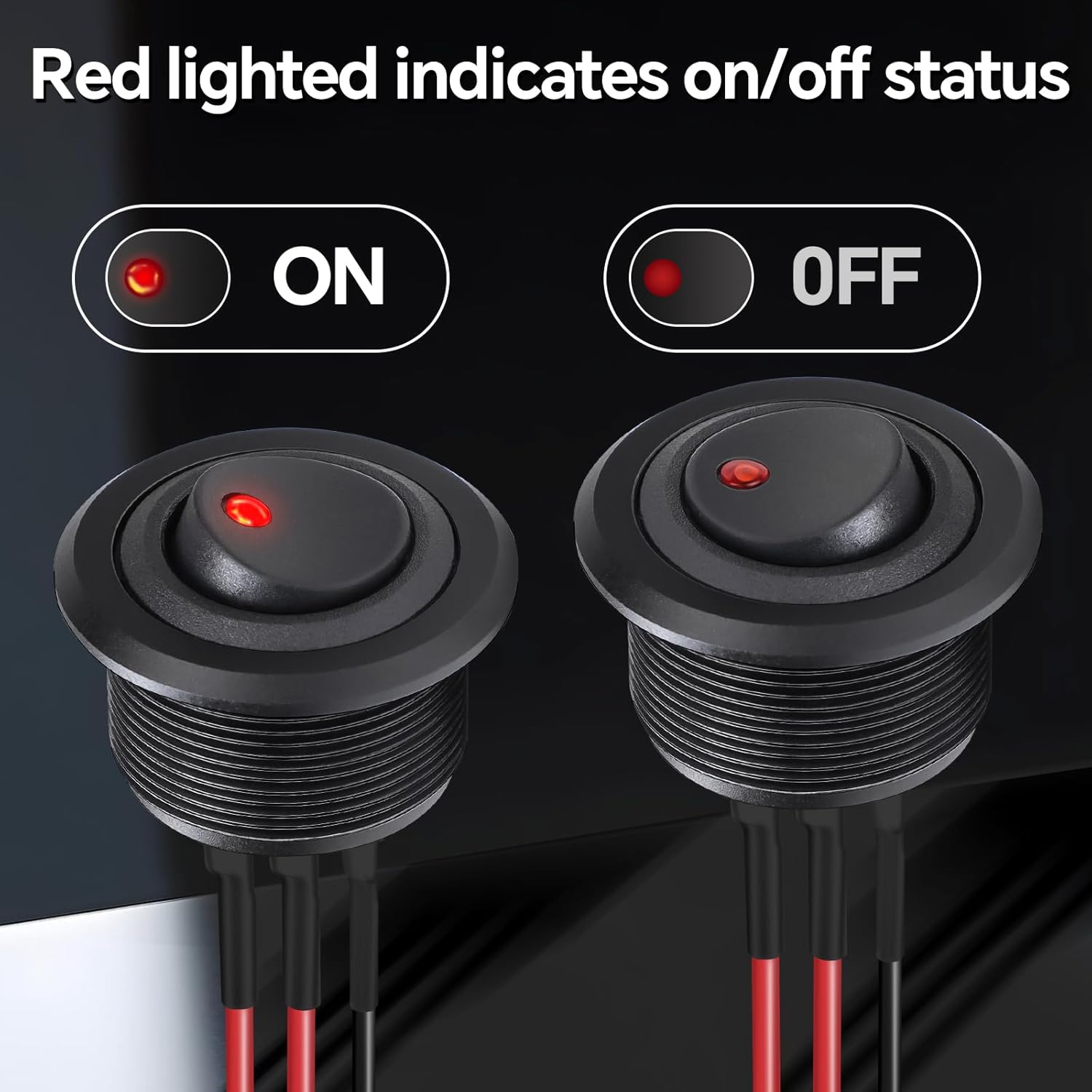 acegoo 2.75’’ RV Recessed Ceiling Light and 12V Aluminum Switch Bundle