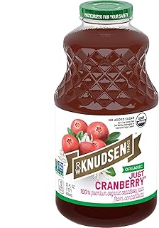 R.W. Knudsen Organic Just Cranberry Juice, 32 fl oz (Pack of 6)