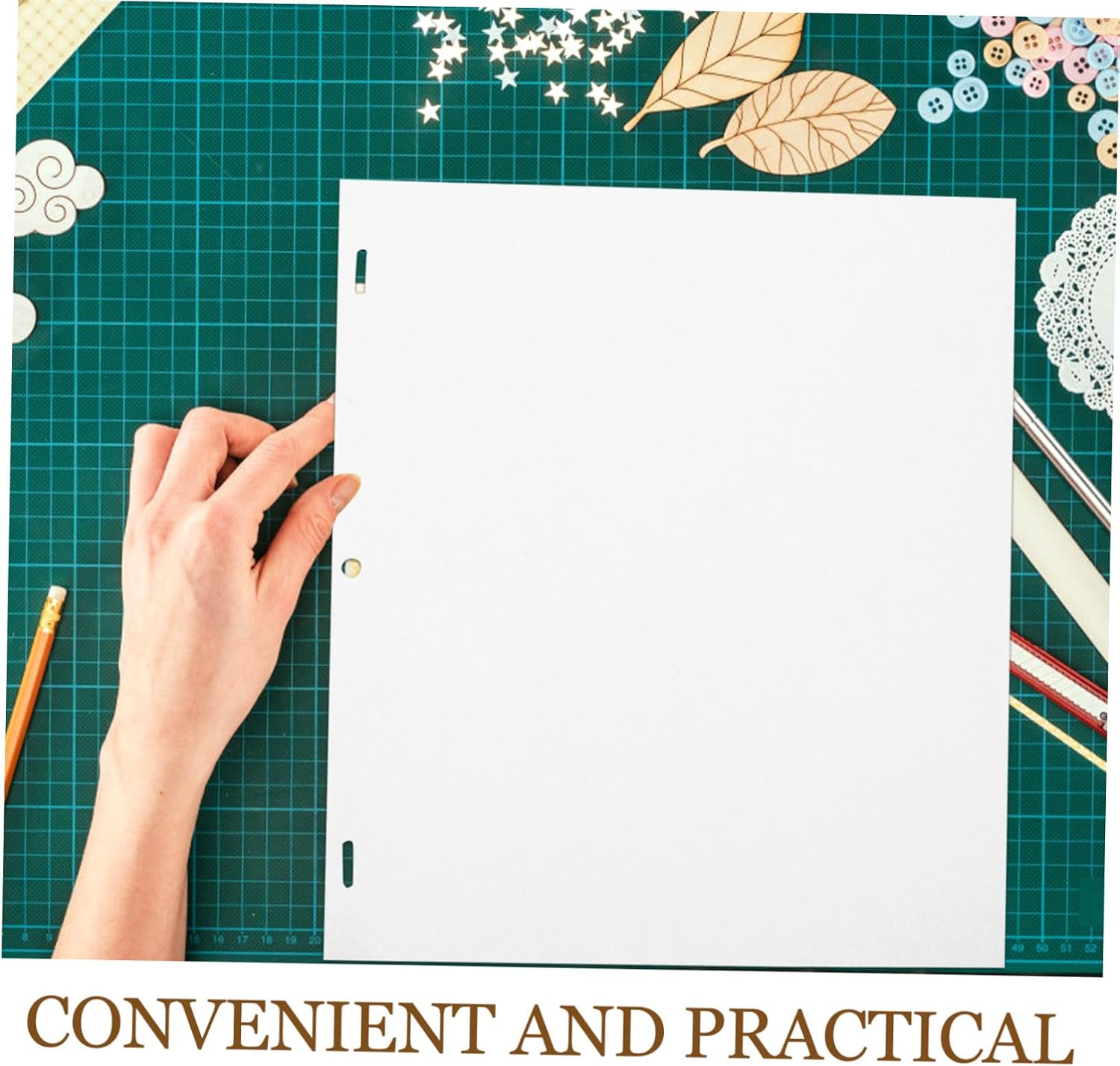 CORHAD Animation Positioning Paper for Artists and Students 200pcs Three-Hole White Tracing and Drawing Paper for Sketching and Animation Projects