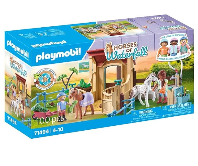 Foto 2 de 7 de PLAYMOBIL Horses of Waterfall 71494 Establo, emocionantes Aventuras de equitación en el Rancho de Waterfall