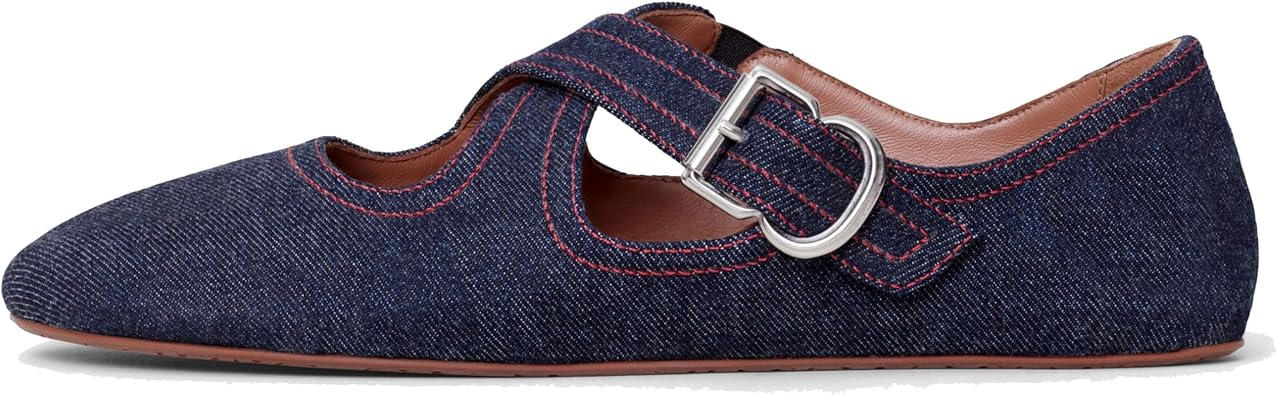 Cross Ballet Flats for Women, Cute Mary Jane Style with Round Head Design for Comfortable Ballet Shoe