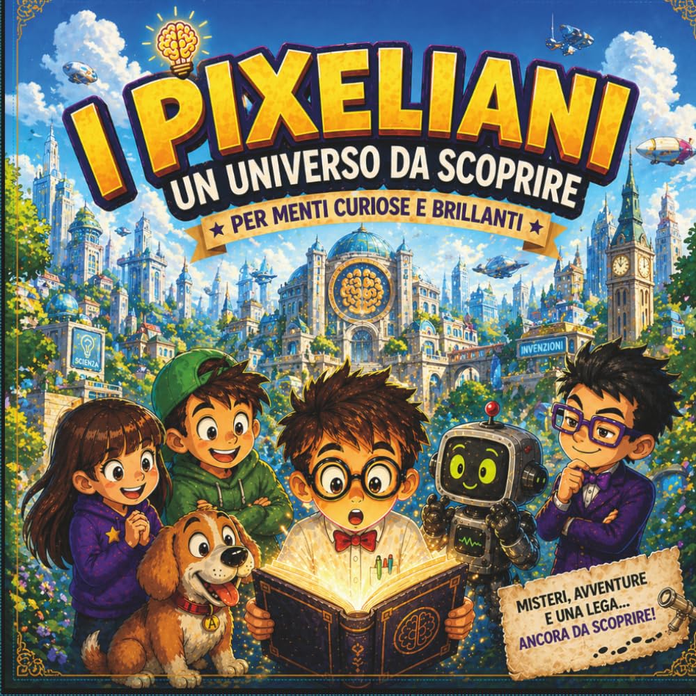 I PIXELIANI: UN UNIVERSO DA SCOPRIRE: ricco di avventure, misteri ed enigmi divertenti, con scienza, invenzioni e curiosità – stimola intelligenza, ... curiosi che vogliono imparare divertendosi