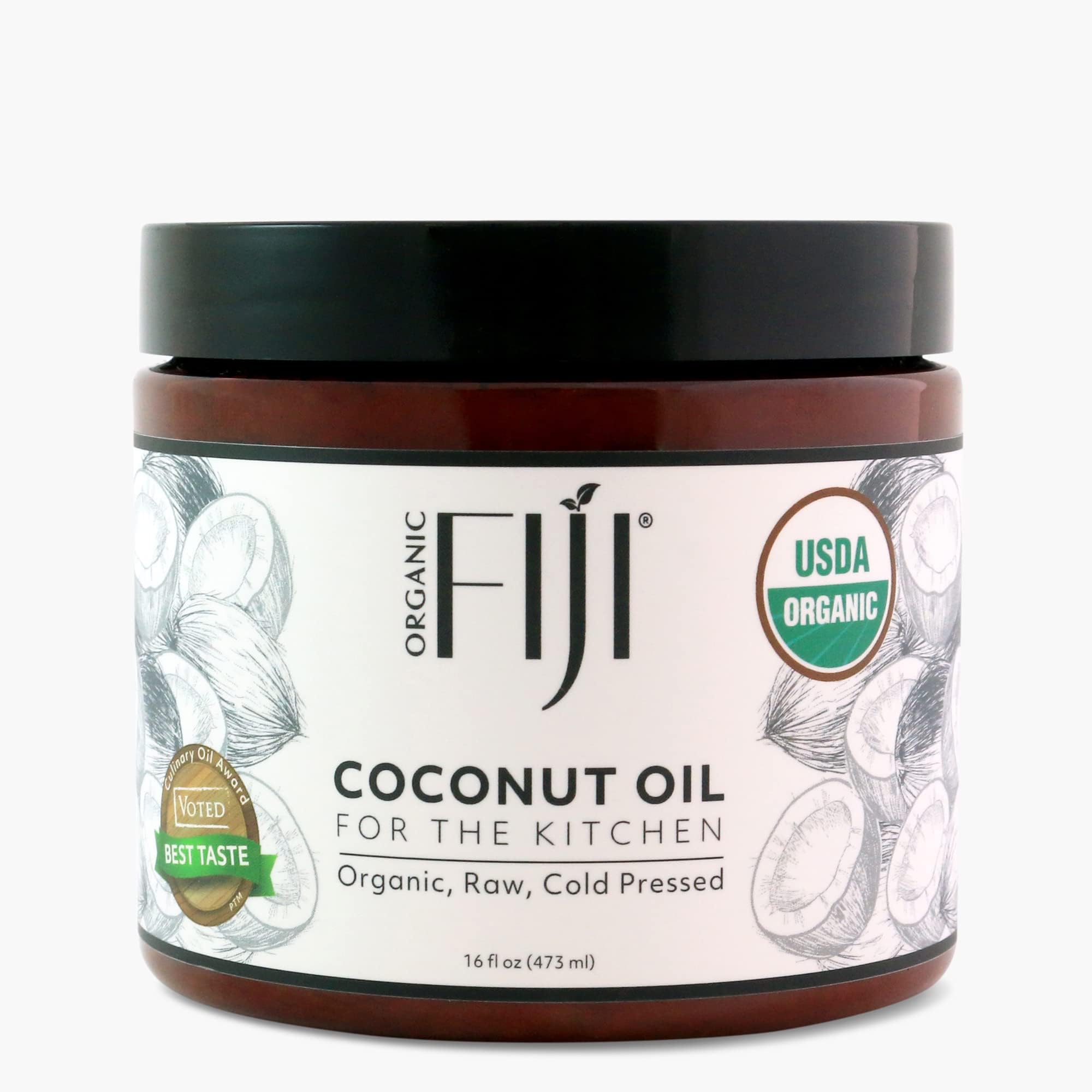 Raw Organic Coconut Oil, 13-Ounce Jars