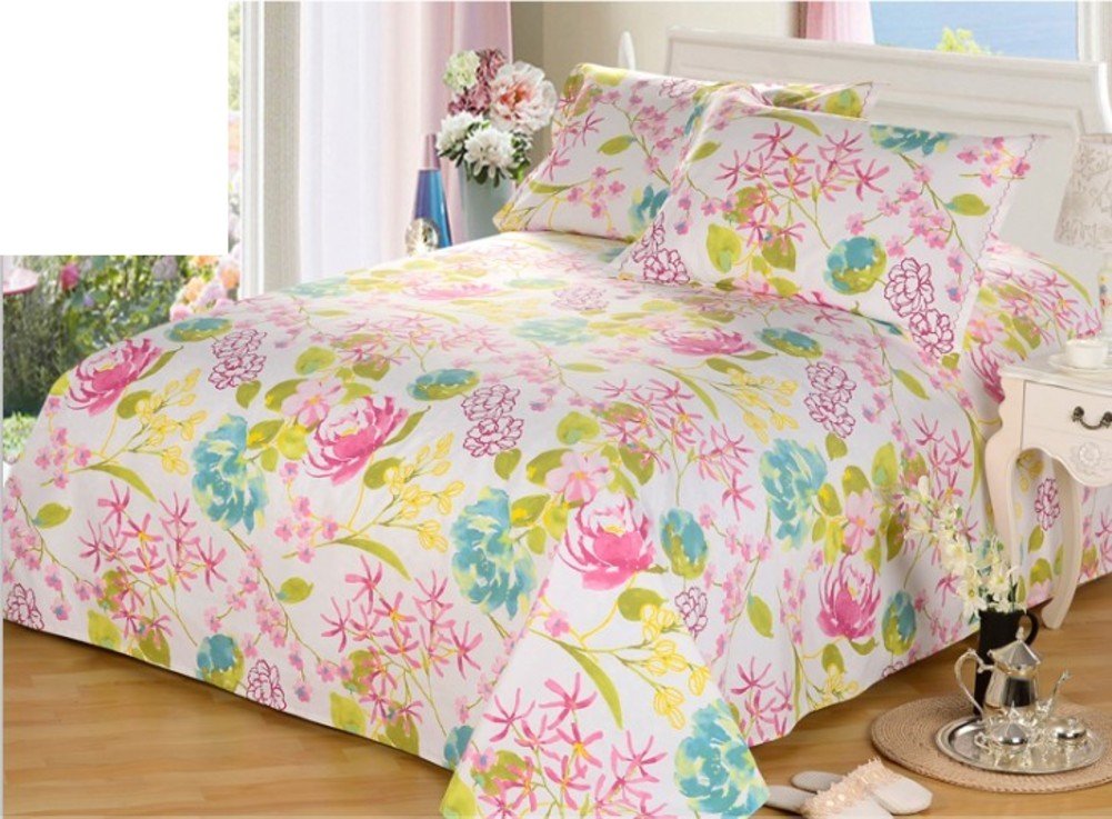 Feuilles imprimées Vichy épaisses | Confort thermique style pastoral 270x230cm