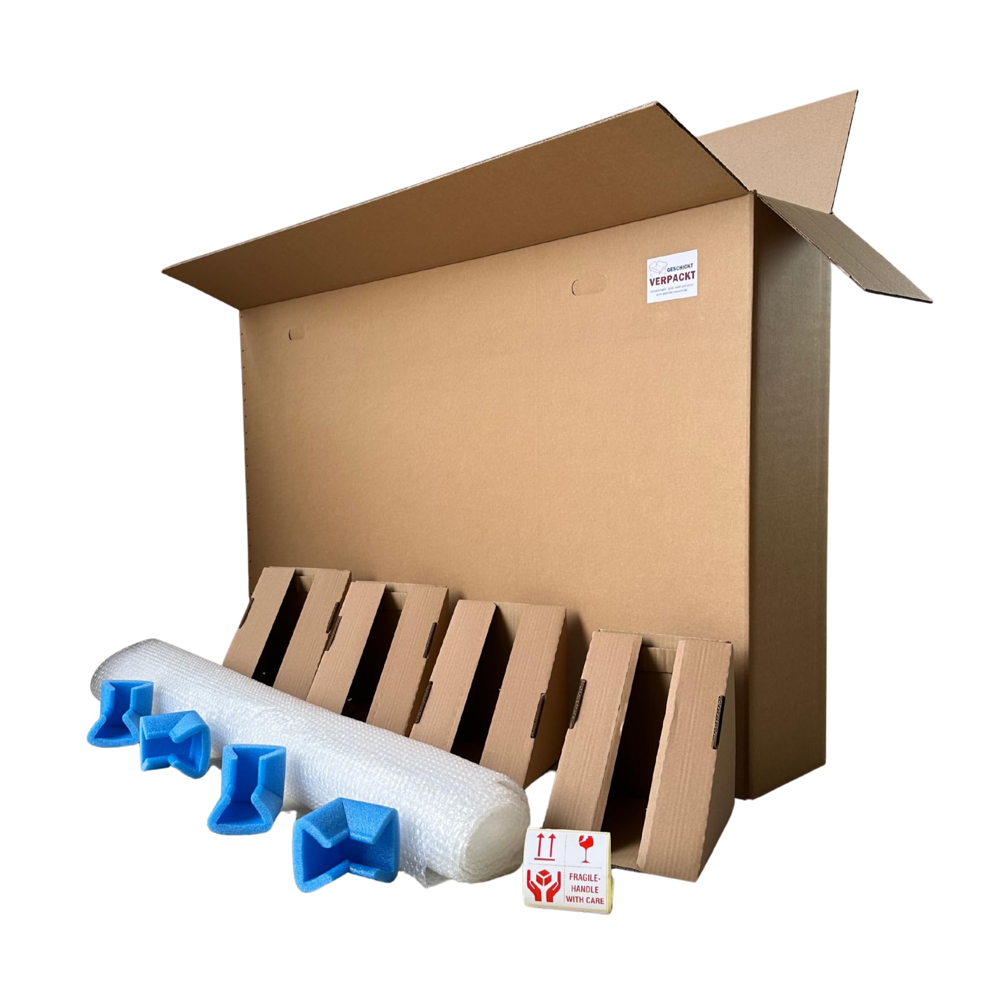 Verpackungsset TV bis ca. 70" - Karton und Innenverpackung