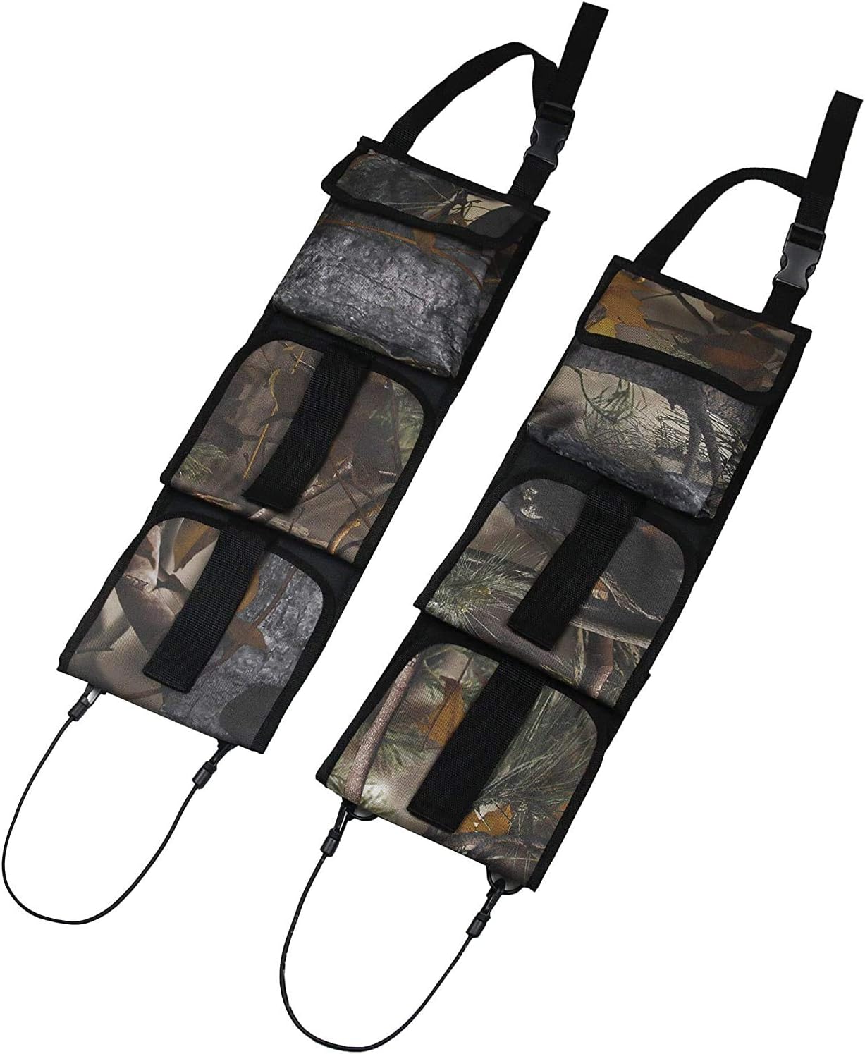 BITEXPRESS Seat Back Gun Rack, Camo Backseat Gun Sling Bag with Storage for Car Jeep Pickup Truck SUV Tote 2 Long Guns, Outdoor Camouflage Safety Carrying Organizer Holder for Hunting Rifles Shotgun : Sports & Outdoors