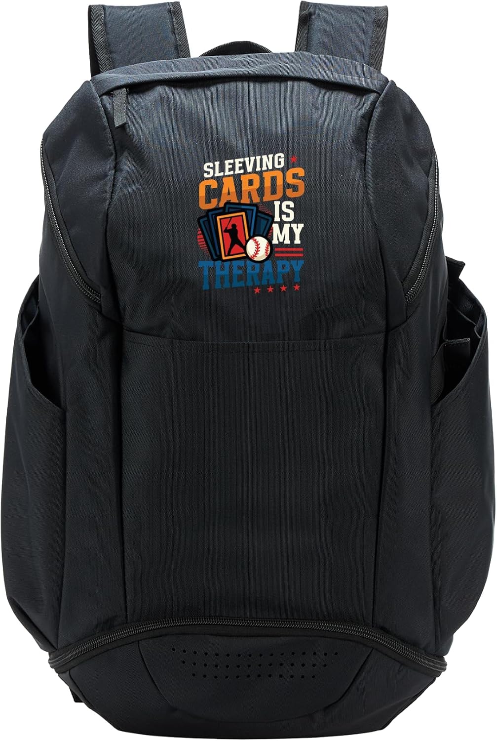 Sleeving Cards Is My Therapy Funny Trading Card Sport Backpack