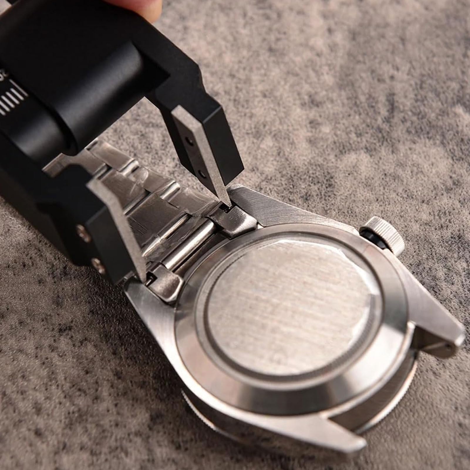 Herramienta para Quitar Pulseras de Relojes en Forma de U, Alicates para Quitar Relojes, Pinzas con Barra de Resorte Elástica, Ideal para Reparación y Mantenimiento de