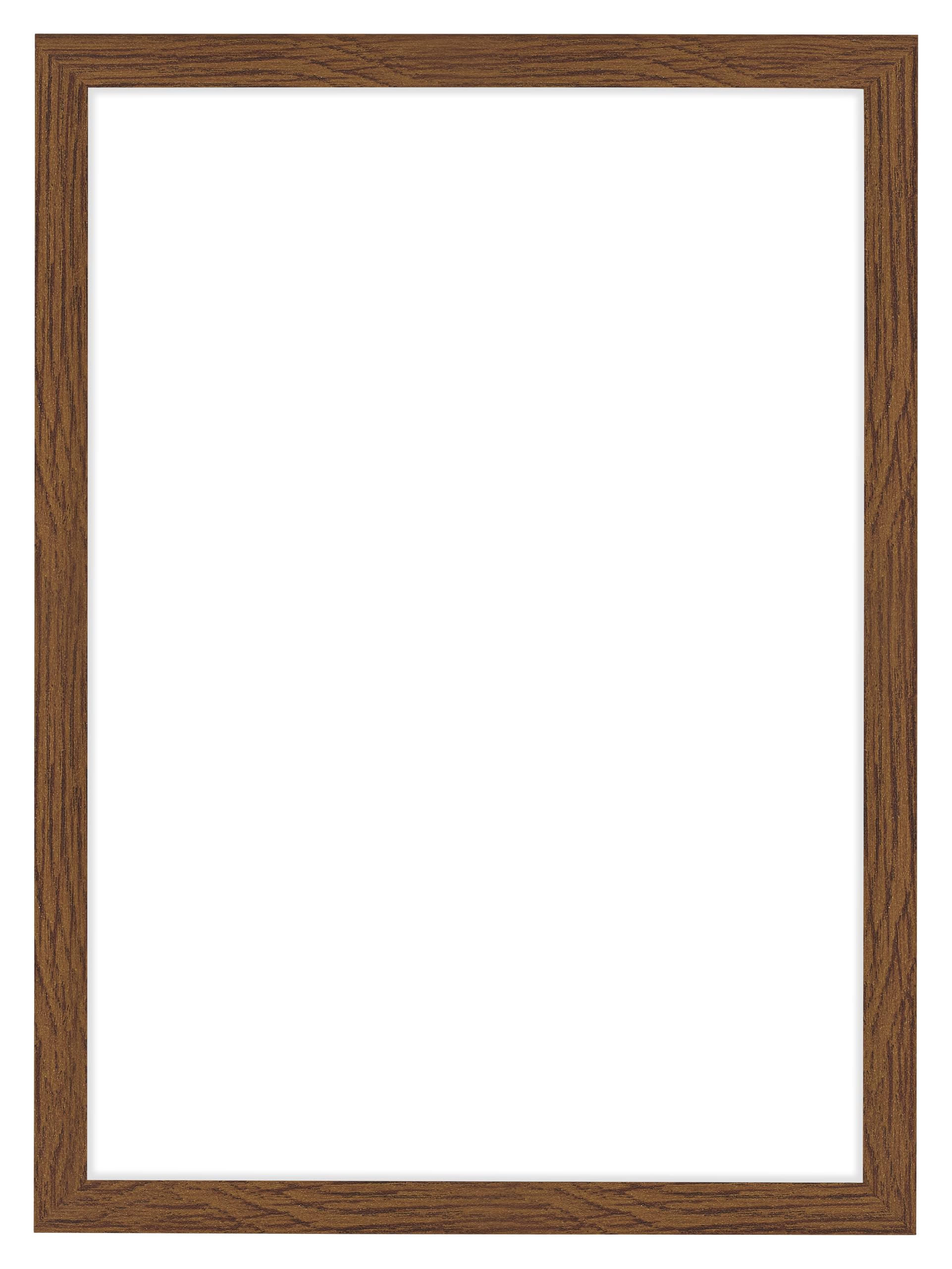 Picture frame A4 21x29,7 cm - Rustic oak - MDF Picture frame with anti-reflective art glass - Frame A4 21x29,7 cm - Colonia - A4 21 x 29.7 cm - Oak Rustic