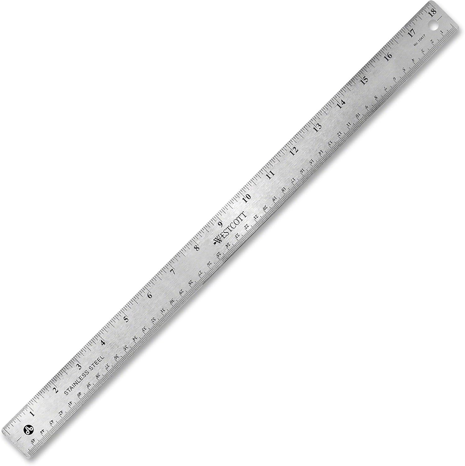Amazon.com: Westcott Stainless Steel Office Ruler With Non Slip Cork ...
