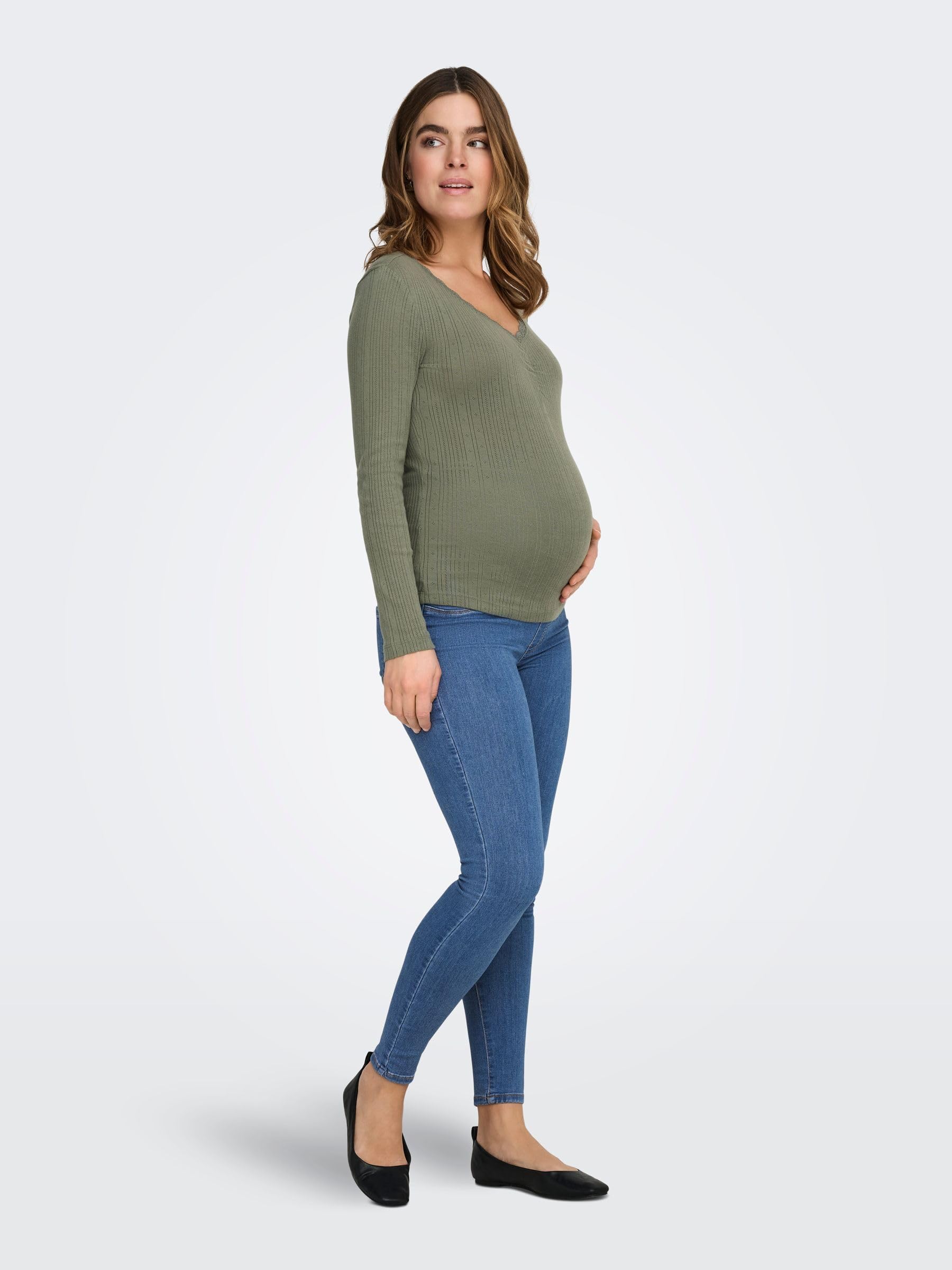 Only Olmrain Life Reg Skinny Jegging MBD Dnm - Jeans Mujer