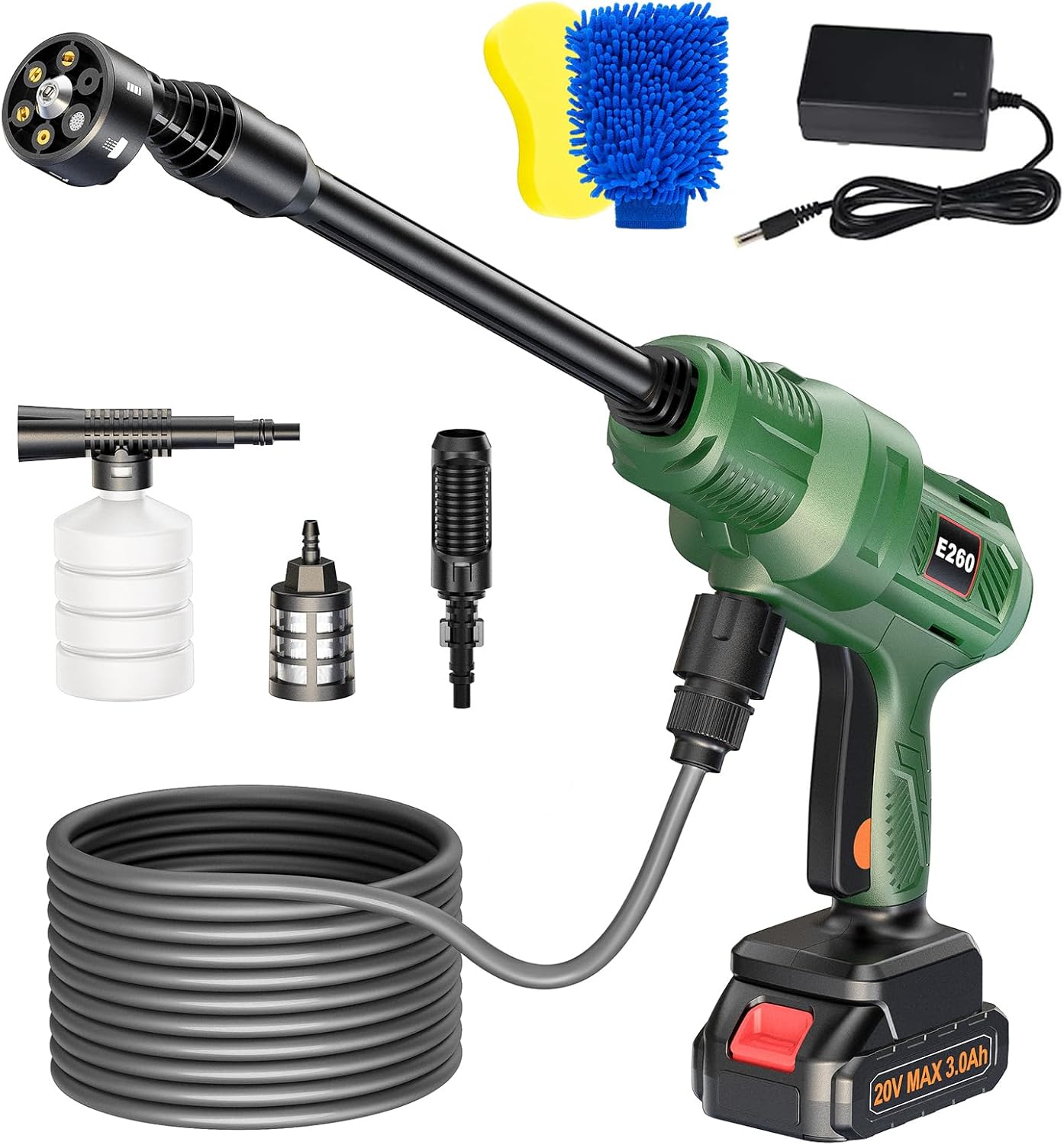 Battery Pressure Washer, Starbea 970 PSI Cordless Pressure Washer with