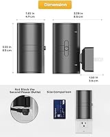 Vista 4 de L LOHAS LED Luz nocturna enchufable, luces nocturnas modernas enchufables a la pared, sensor de atardecer a amanecer, blanco suave 3000K, brillo