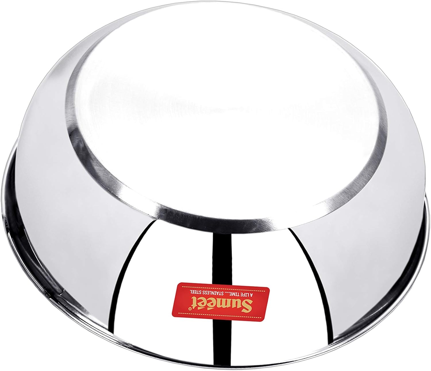 Sumeet Stainless Steel Induction Bottom (Encapsulated) Gas Stove Friendly Tasra Size No.14 3 LTR