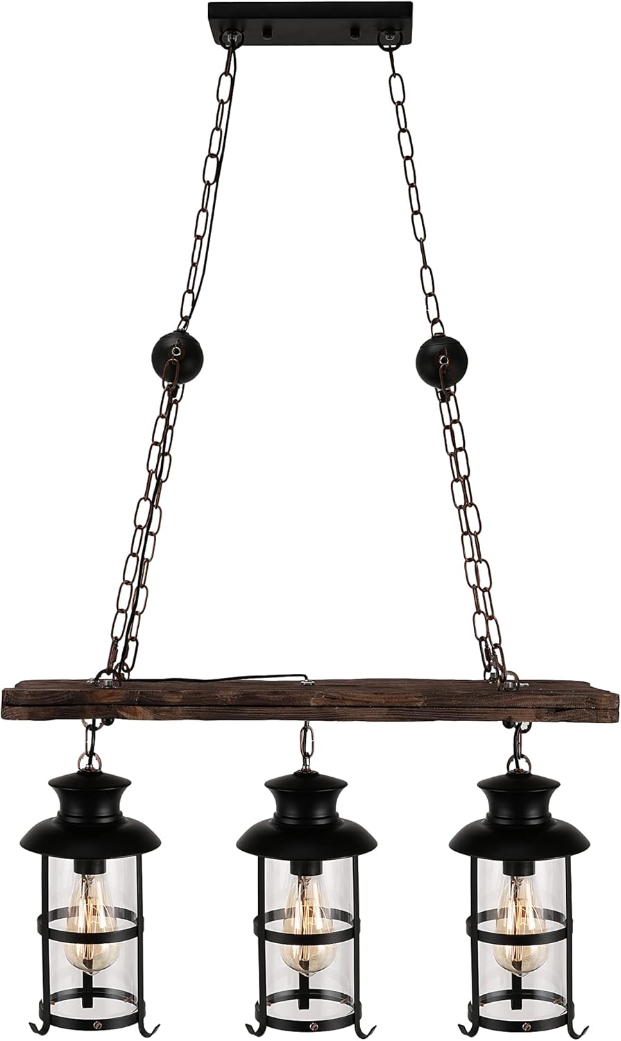 Black Friday Sale 2022 BAYCHEER HL449356 Industrial Woody Wrought Iron 3 Lights Pendant Light Chandelier Hanging Lamp Celling Lights Fixture Metal Cage Frame with Glass Shade for Indoor Bar Warehouse Hallway Use E26 Bulb Hottest Sale BAYCHEER HL449356 Industrial Woody Wrought Iron 3 Lights Pendant Light Chandelier Hanging Lamp Celling Lights Fixture Metal Cage Frame with Glass Shade for Indoor Bar Warehouse Hallway Use E26 Bulb