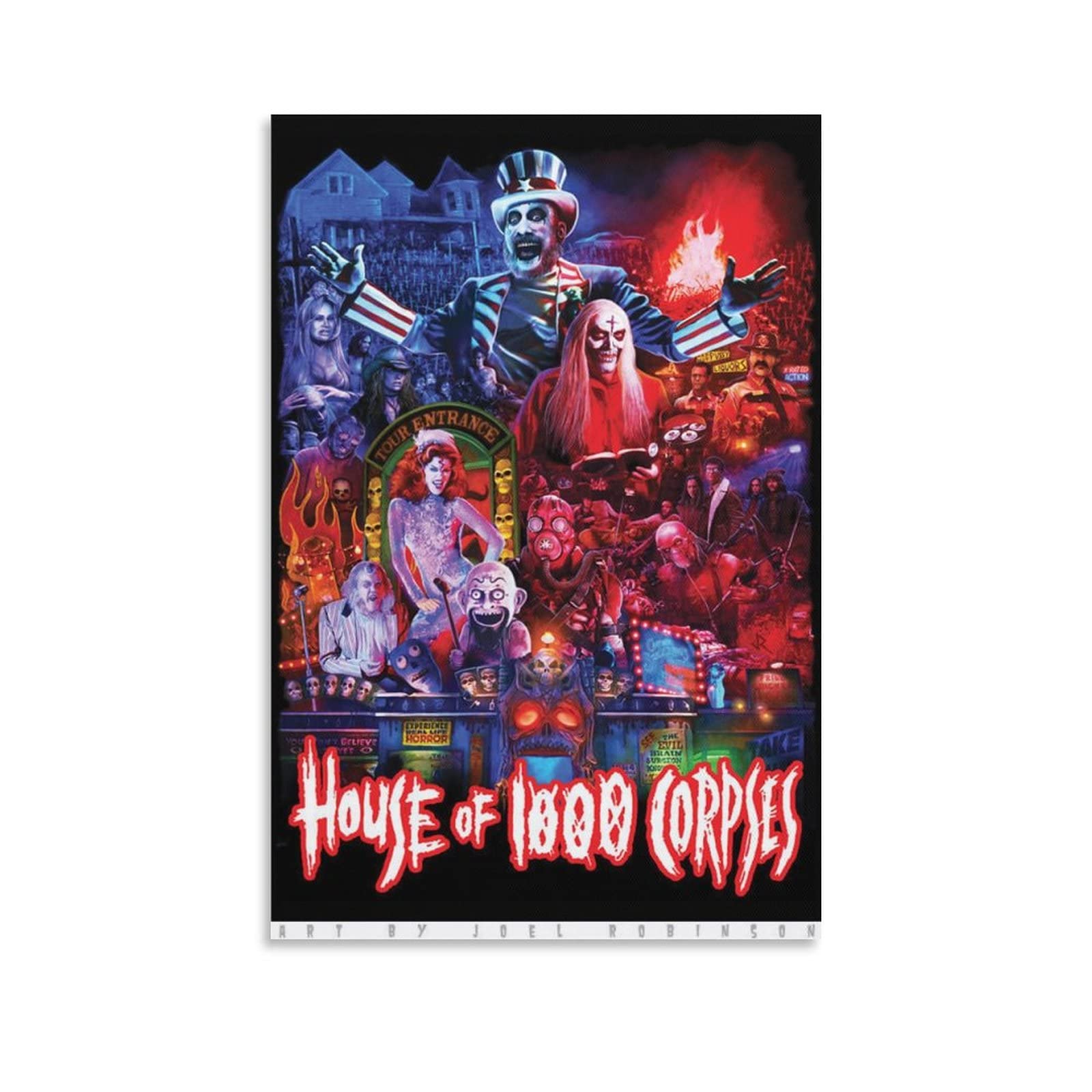 Amazon.com: Lsbpeqp House of 1000 Corpses Movie Poster House of Horror ...
