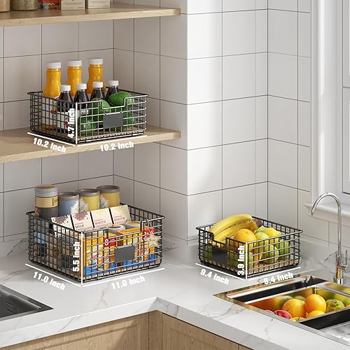 Miniatura 2 de Cestas de almacenamiento para organizar, paquete de 3, cesta de almacenamiento para organizar con forro de corcho extraíble, cestas organizadoras de