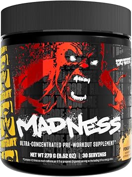 Mutant Madness | Pre Workout Powder Supplement Performance and Pump Blend Includes L-Citrulline, Beta-Alanine, Taurine, L-Tyrosine | 30 Serving | Pineapple