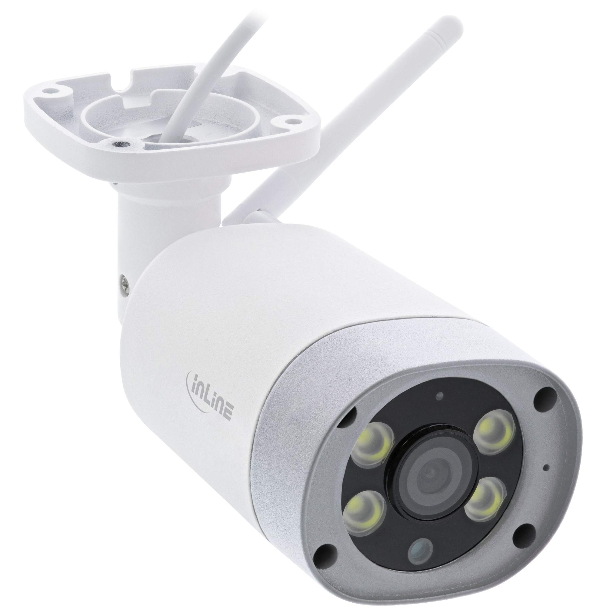 InLine® SmartHome - Telecamera per esterni HD con luce LED, IP66