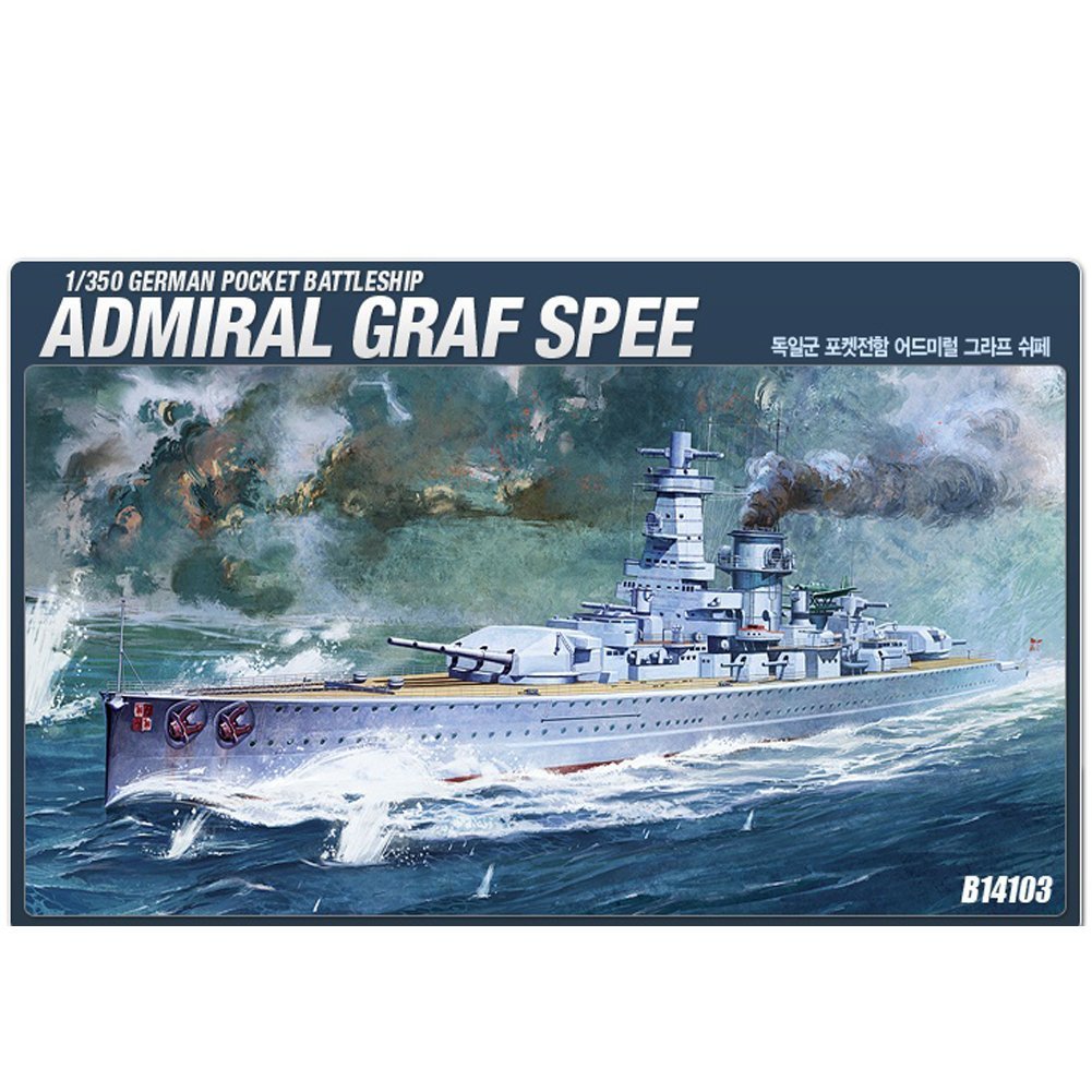 Academy Models 12206 14103 Ships Model US 1/350 German Battleship GRAF Spey