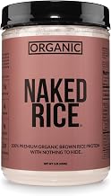 NAKED Rice 1Lb - Organic Brown Rice Protein Powder - Vegan Protein Powder, GMO Free, Gluten Free & Soy Free. Plant-Based Protein, No Artificial Ingredients - 15 Servings