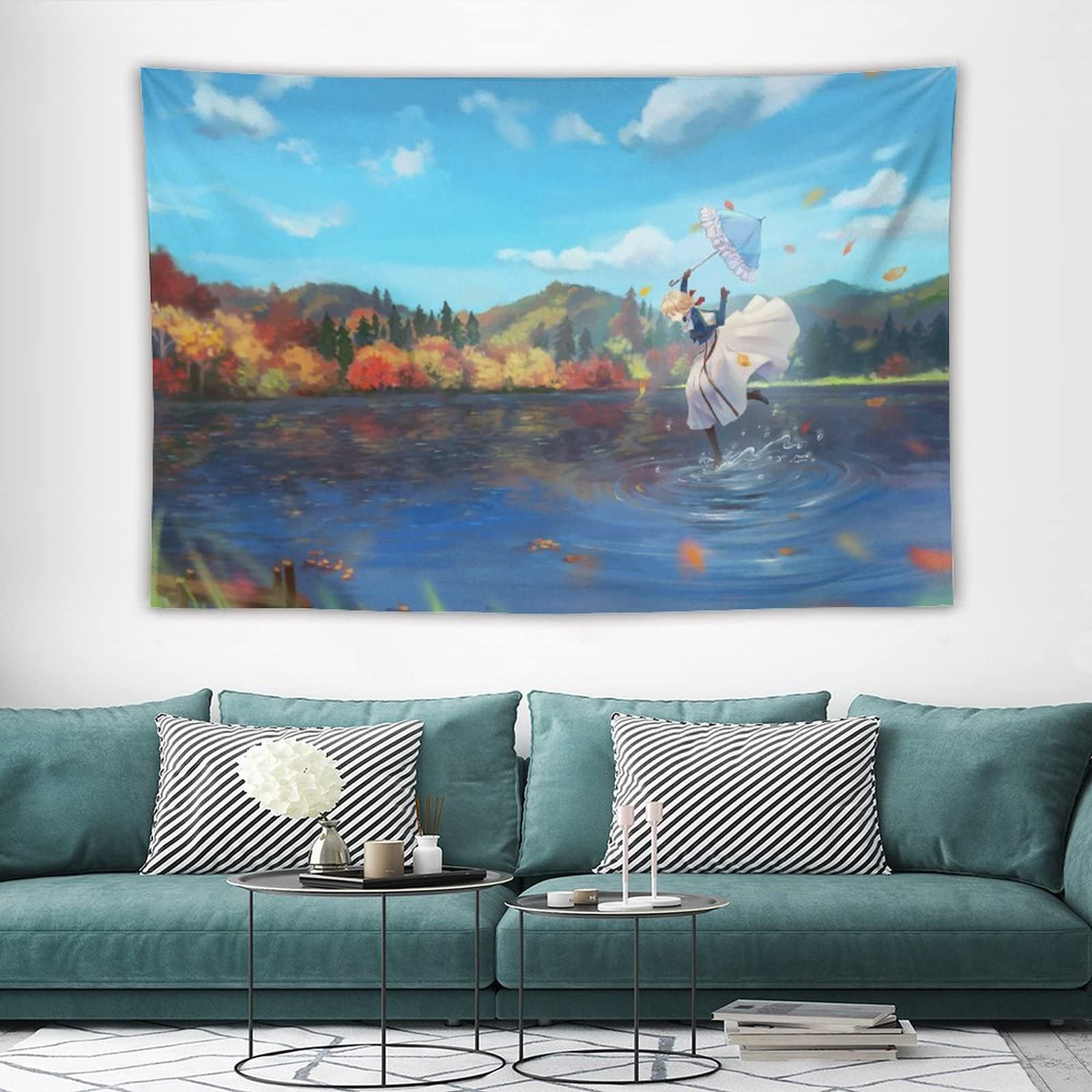 Amazon.co.jp: ヴァイオレットエヴァーガーデン タペストリー アニメ