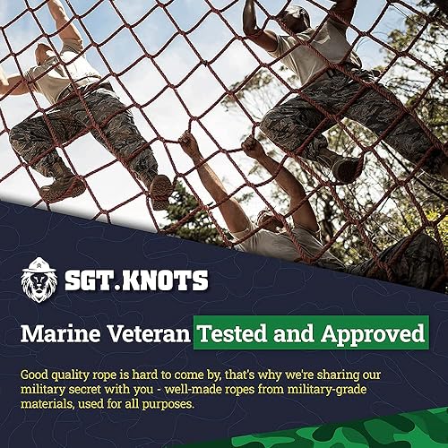 Miniatura 7 de Sgt Knots - Cuerda ProManila (de 14 a 2 pulgadas), de polipropileno trenzado UnManila de 3 hebras, resistente a la humedad, a los rayos UV y a los