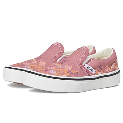 Vans Kids Classic Slip On (Little Kid) Kids Shoes Pressed Floral Mauvewood