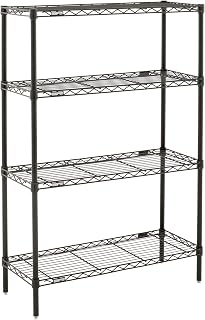 METRO Professional's Choice Commercial-Grade NSF Shelving Unit - Multipurpose Adjustable Wire Shelf for Home, Garage, Kitchen and More - 4 Shelves, 14" W x 36" L x 54" H - Black