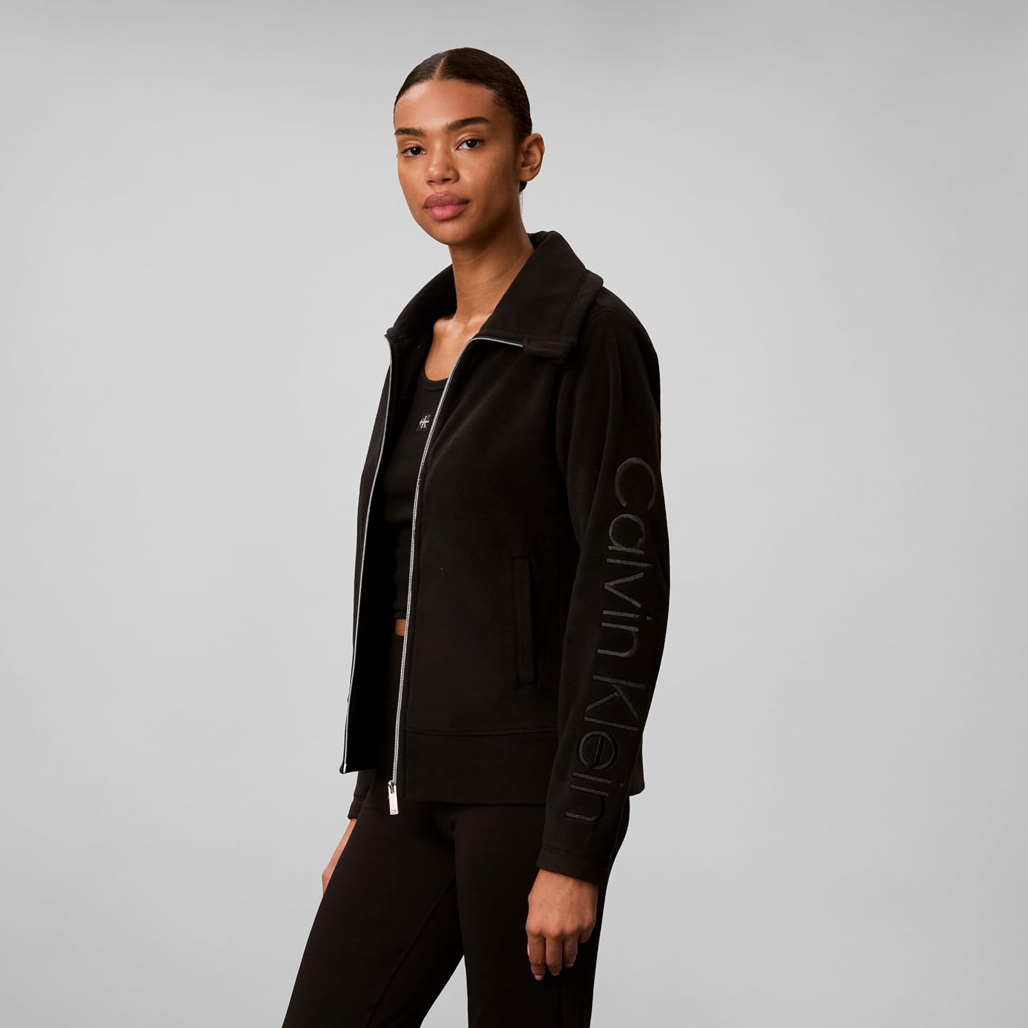 Calvin Klein Women's Fleece Full Zip Sweatshirt