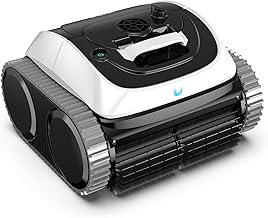 WYBOT (Upgrade) C1-01 Robot Piscina Limpiafondos y Paredes, para Piscinas enterradas y elevadas, 150min autonomía, Limpieza 4-en-1 (150m²), Navegación Inteligente & App, Blanco