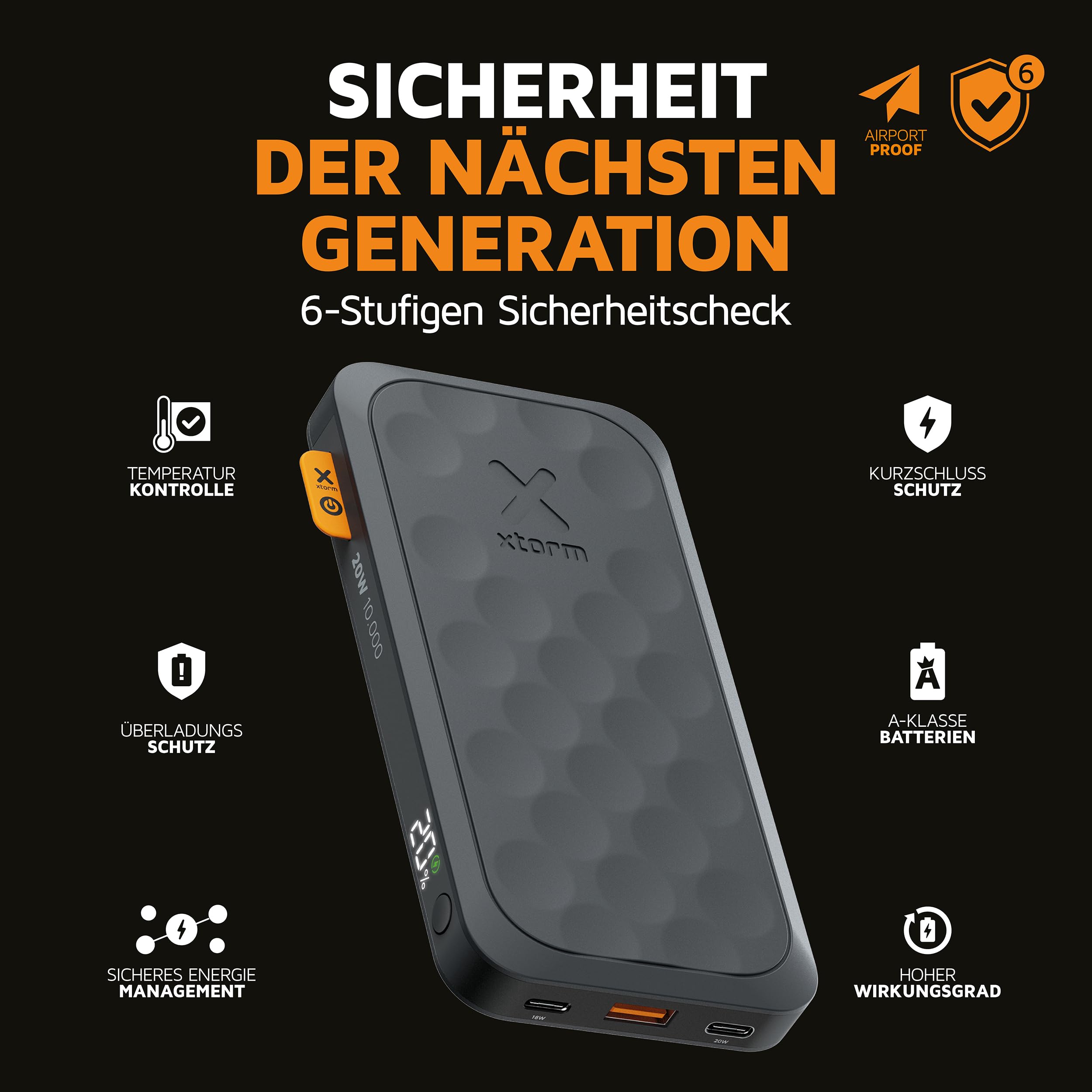 Xtorm Fuel Series 5 Power Bank 10000 mAh 20W Midnight Black