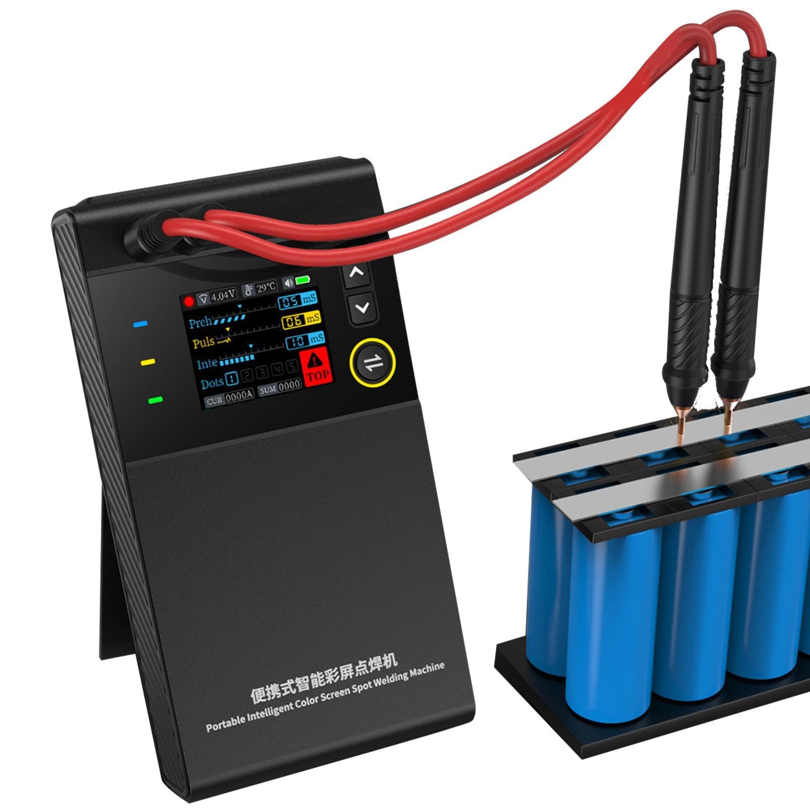 Soldador Por Puntos Máquina Soldadora De Puntos Portátil Herramienta Para | Máquina De Soldadura Por Puntos Portátil Con Pantalla LCD Incluida Mini Equipo De Soldadura Manual Para Jo