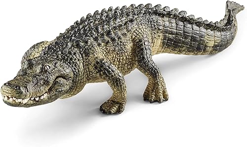 schleich WILD LIFE - 7” Alligator Figurine with Movable Jaw