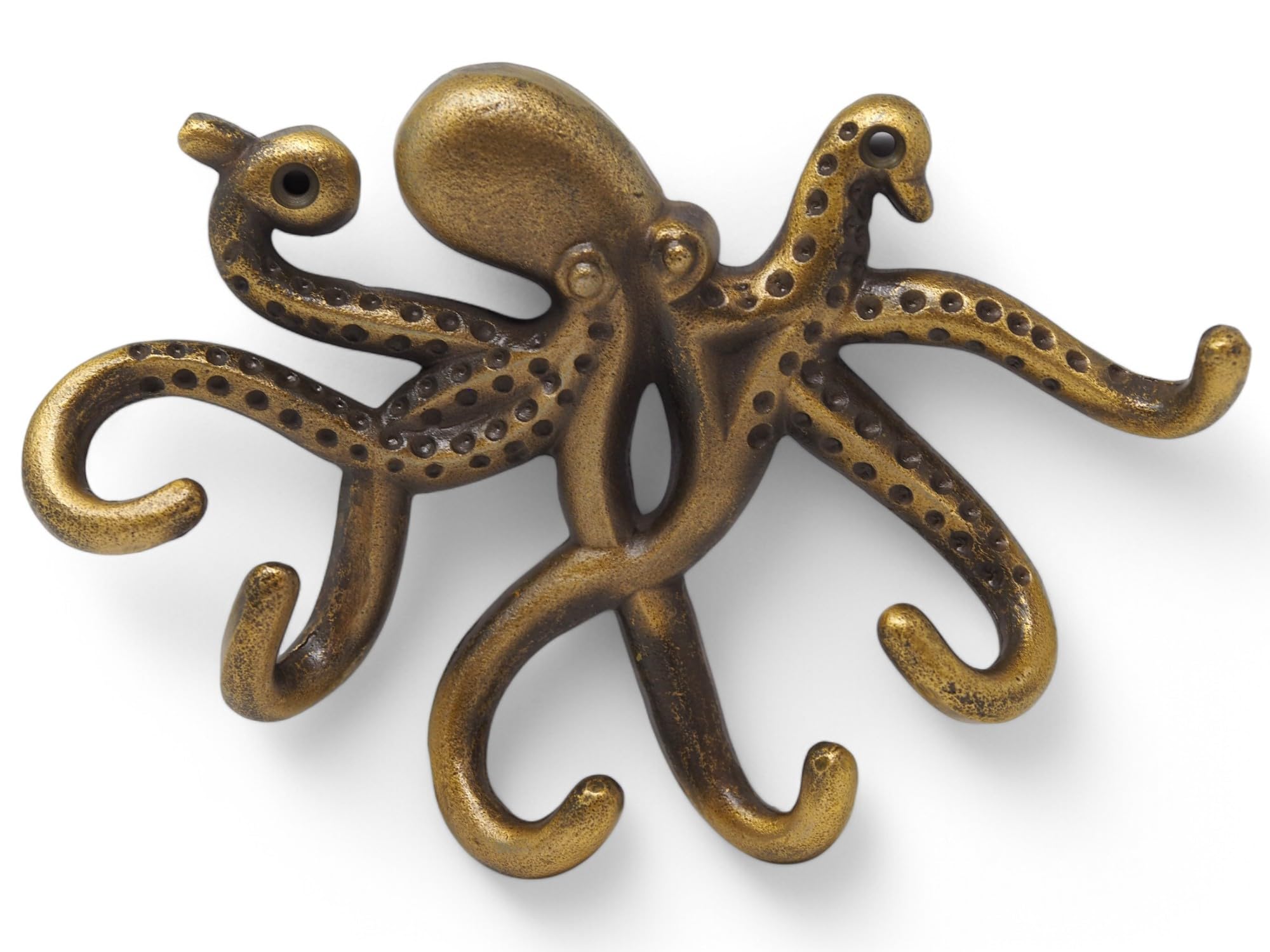 Sil Interiors Gold Octopus Wall Hook - Nautical Decorative Coat And Key Hanger