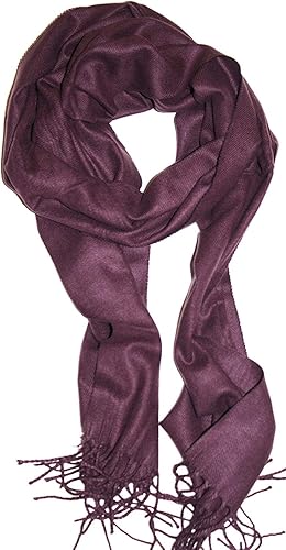 Miniatura 21 de Veronz - Bufanda clásica de invierno muy suave de aspecto lujoso y sensación de cachemira con caja de regalo Regalo a cuadros rosa y marrón