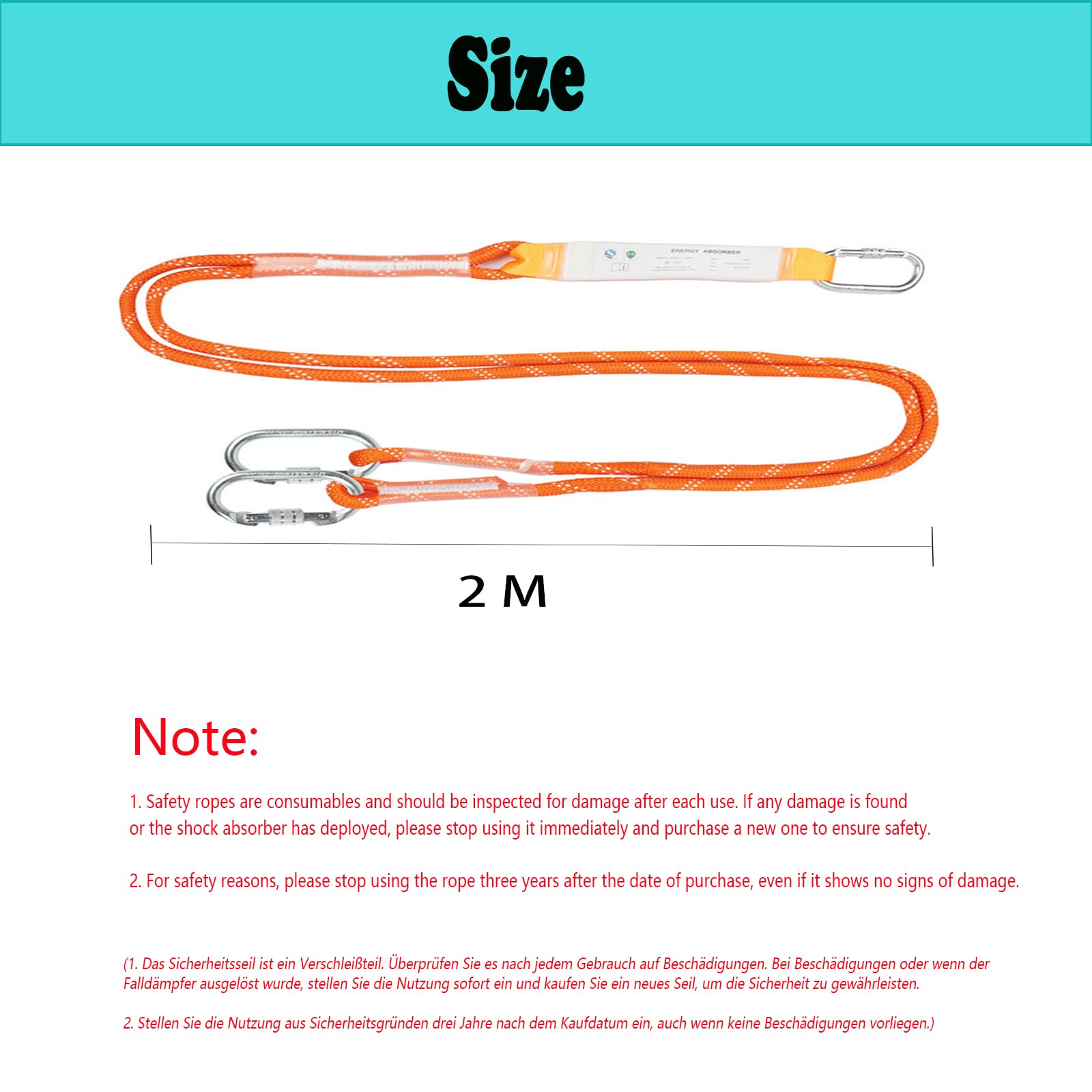 Ceinture de sécurité anti-chute, sangle d'escalade, sangle de récupération 3M, protection contre les chutes, protection contre les chutes et les chutes