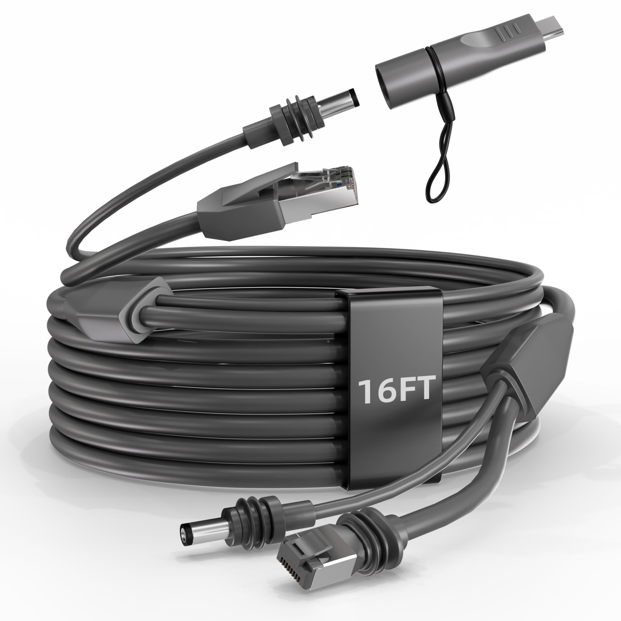 Joinfworld Kabel 2 w 1 do Starlink Mini, DC/USB C na kabel zasilający DC