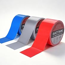 Reniteco 3 Pack Duct Tape 3" x45yd Red/Silver/Sky Heavy Duty