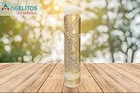 Vista 4 de Angelitos de Mexico Sacramento de la Primera Comunión Vela Católica Cirio de Primera Comunión Regalo Padrino Vela