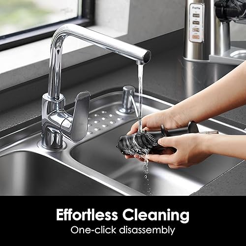 Miniatura 9 de Exprimidor de prensa en frío, exprimidor lento con canal de alimentación de 3 pulgadas de ancho, motor potente de 200 W para frutas y verduras