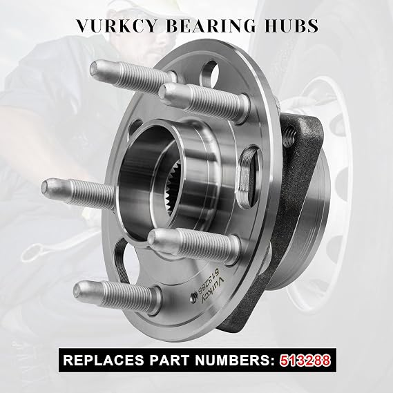 Vurkcy 513288 2 Front Wheel Bearing Hubs Assembly for 13-15 Chevy Malibu
