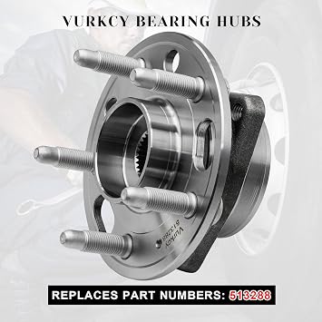 Vurkcy 513288 2 Front Wheel Bearing Hubs Assembly for 13-15 Chevy Malibu