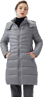 Piumino Slim da Donna Cappotto Lungo Invernale con Colletto Rialzato